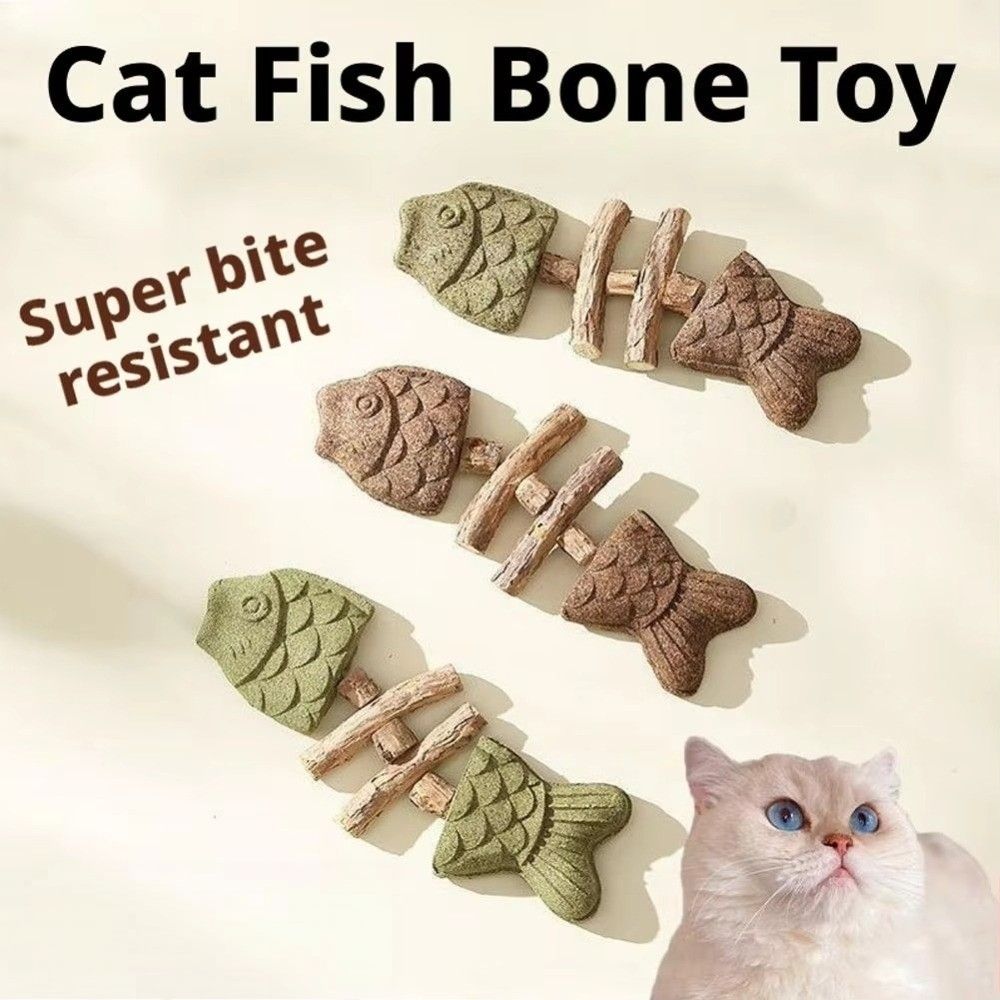Fish Bone Shape Cat Molar Stic - Teeth Cleaning Dog Chew Bone review and price