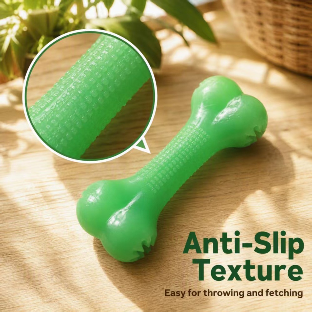 Glow in Dark TPR Dog Bone Toy, - Teeth Cleaning Dog Chew Bone review and price