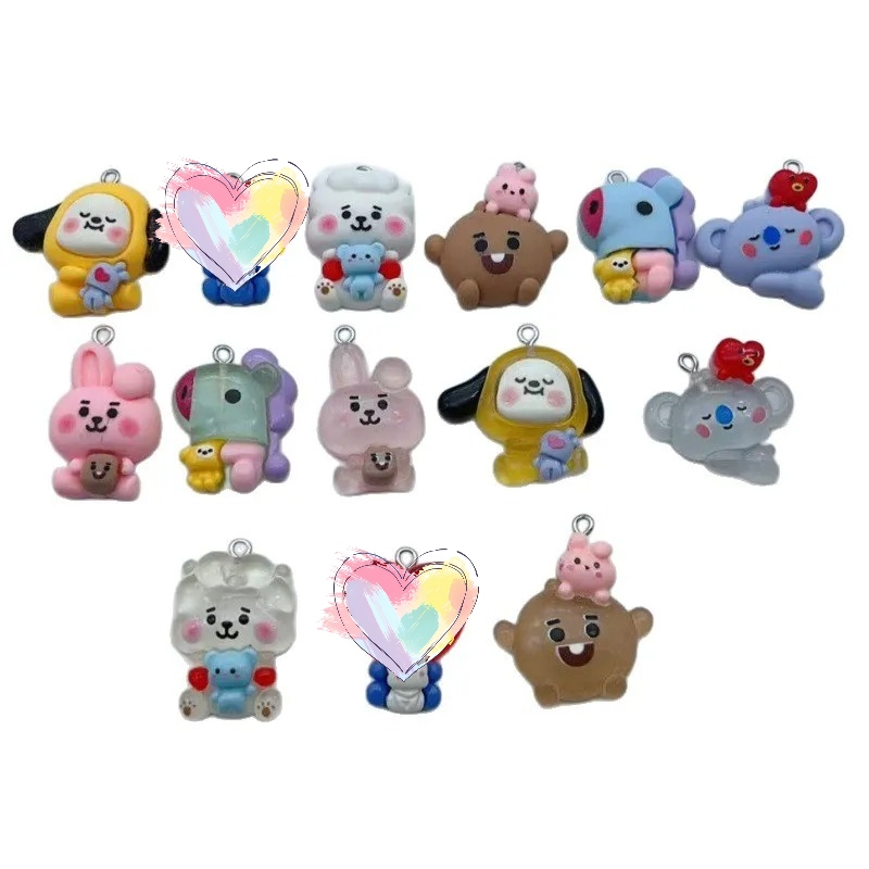 BT21 colorful cartoon resin tr - Dog Toys review and price