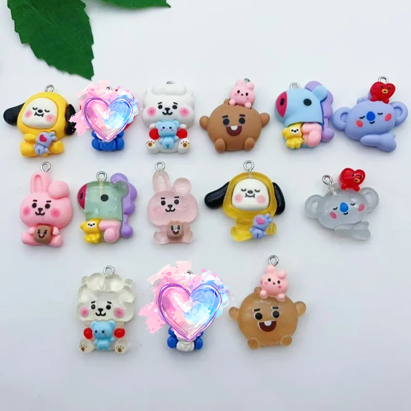 BT21 colorful cartoon resin tr - Dog Toys review and price