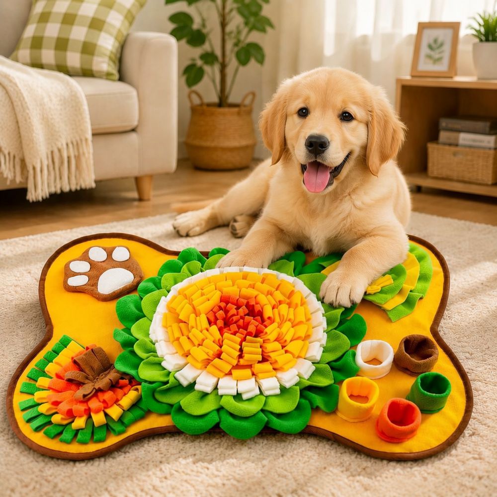 Bone Shaped Dog Snuffle Mat Pe - Dog Puzzle Feeder Toy review and price